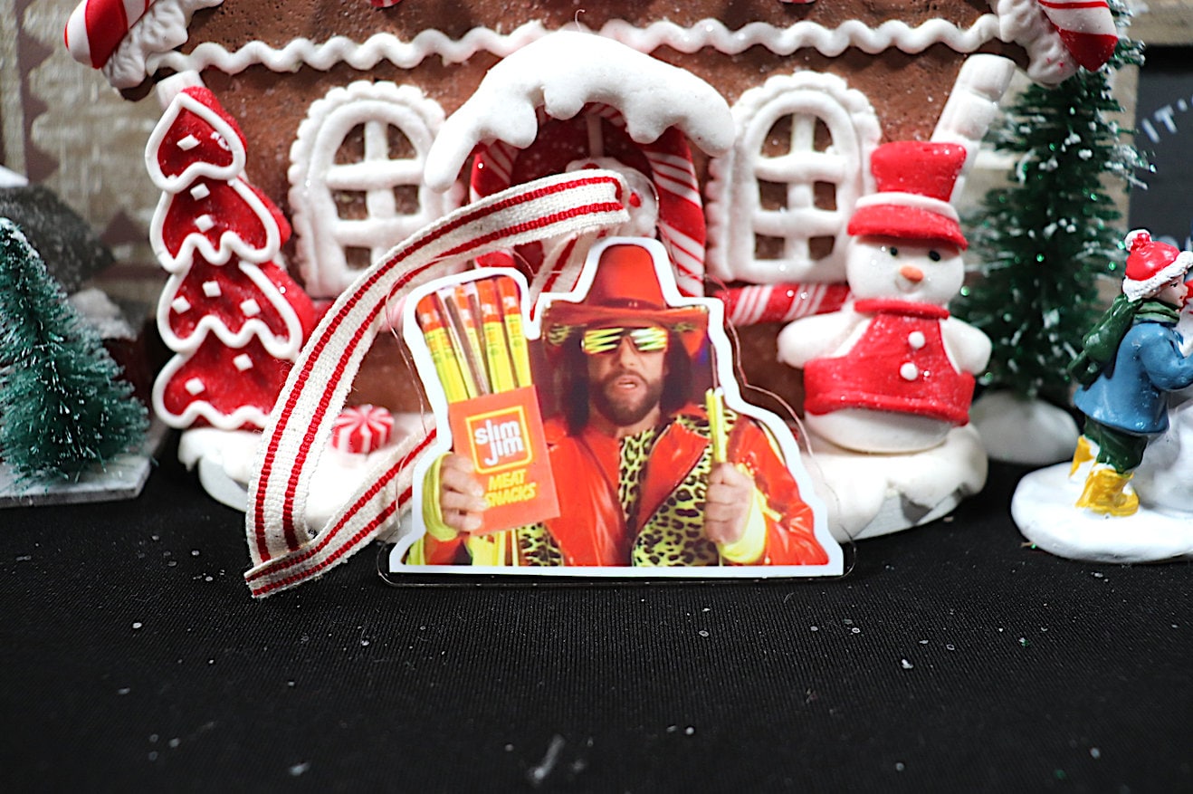 Randy Savage "Snap into It" Acrylic Christmas Tree Ornament