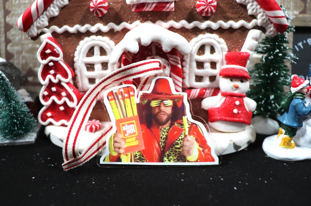 Randy Savage "Snap into It" Acrylic Christmas Tree Ornament