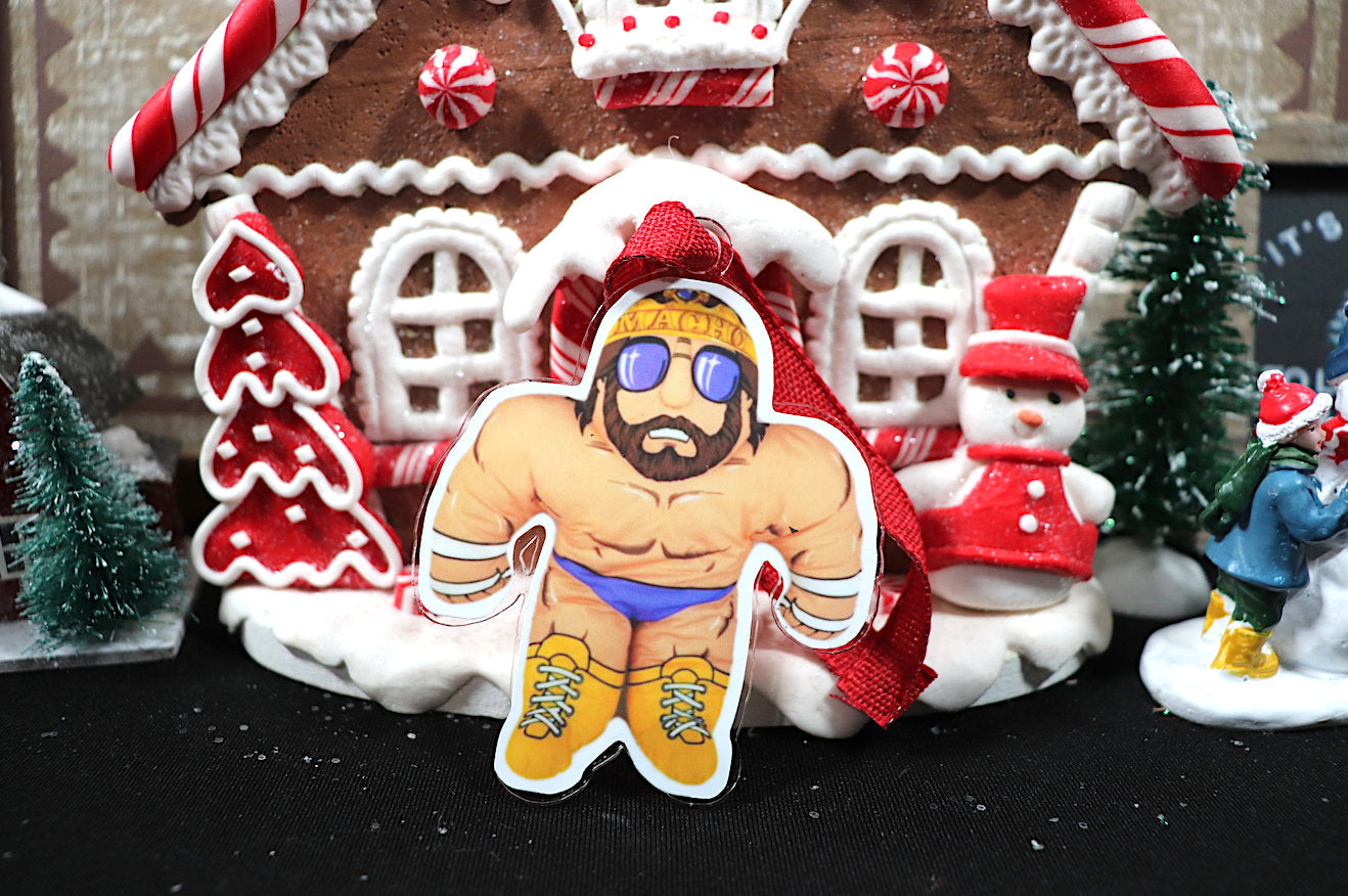 Randy Savage "Buddy" Acrylic Christmas Tree Ornament