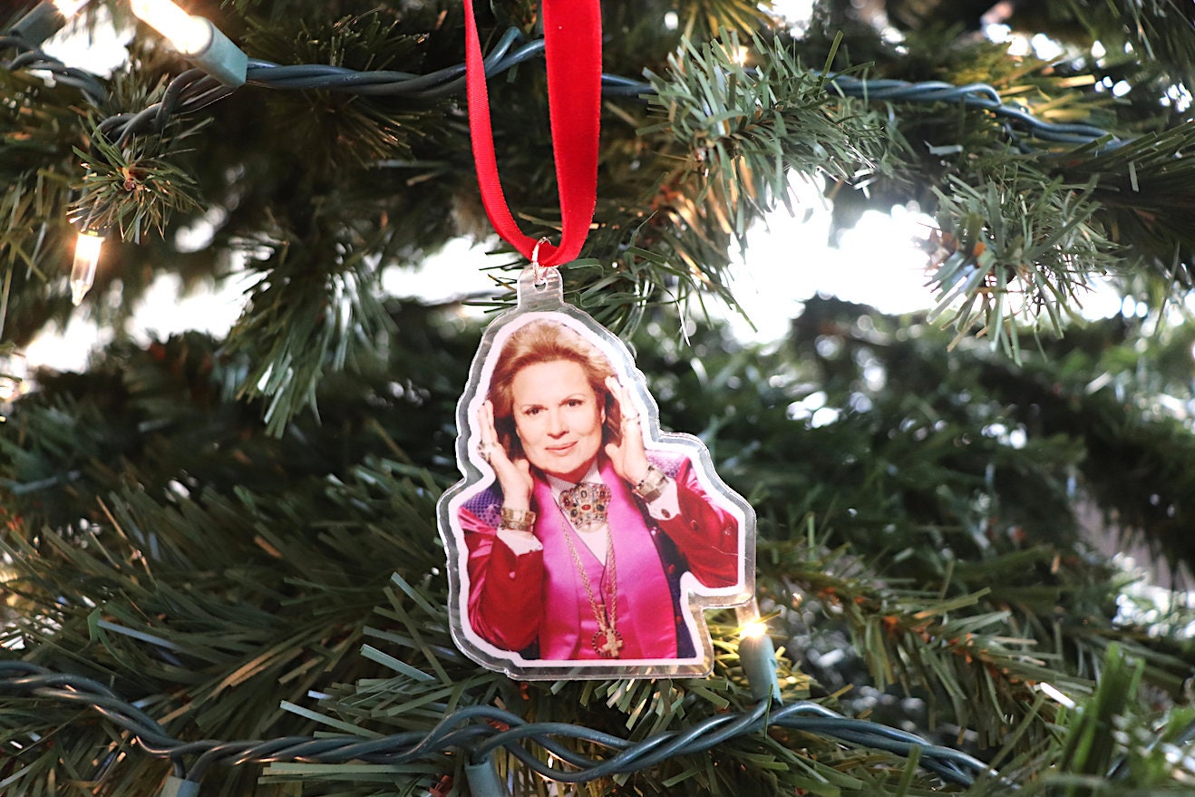 Walter Mercado Acrylic Christmas Tree Ornament