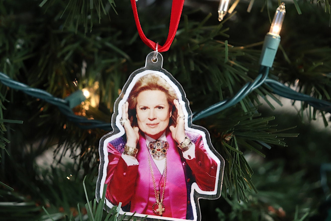 Walter Mercado Acrylic Christmas Tree Ornament