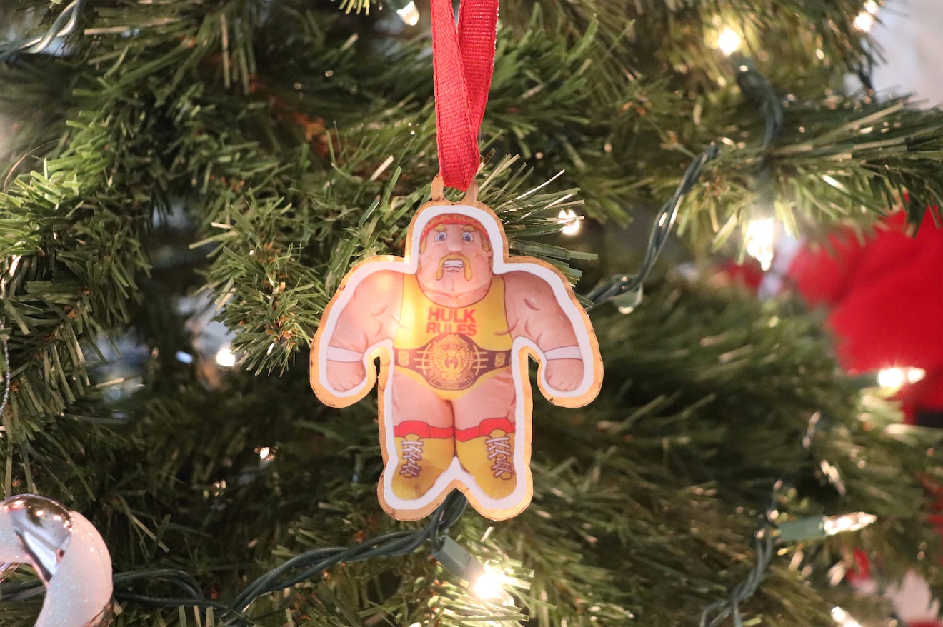 Hulk Hogan "Buddy" Acrylic Christmas Tree Ornament