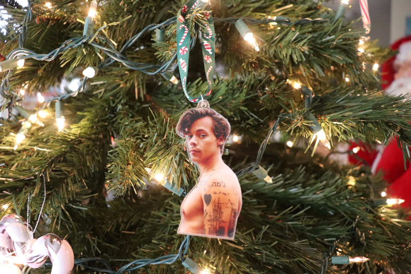 Harry Styles Acrylic Christmas Tree Ornament