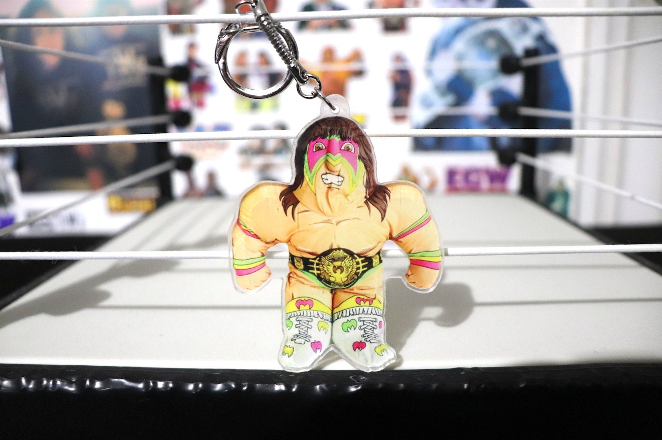 Ultimate Warrior Buddy KeyChain [Randy Savage - Ultimate Warrior - Ric Flair -  KeyChains - Birthday Gift - Love - Valentines Day Gift]