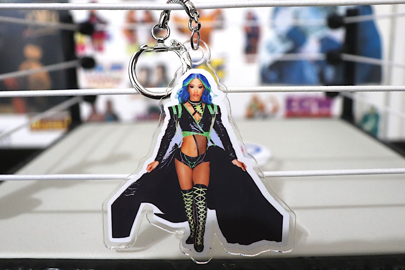 S@sh@ B@nks KeyChain [Wrestling - Hulk Hogan - Ric Flair - Bret Hart - KeyChain - Pop Culture - Gift]