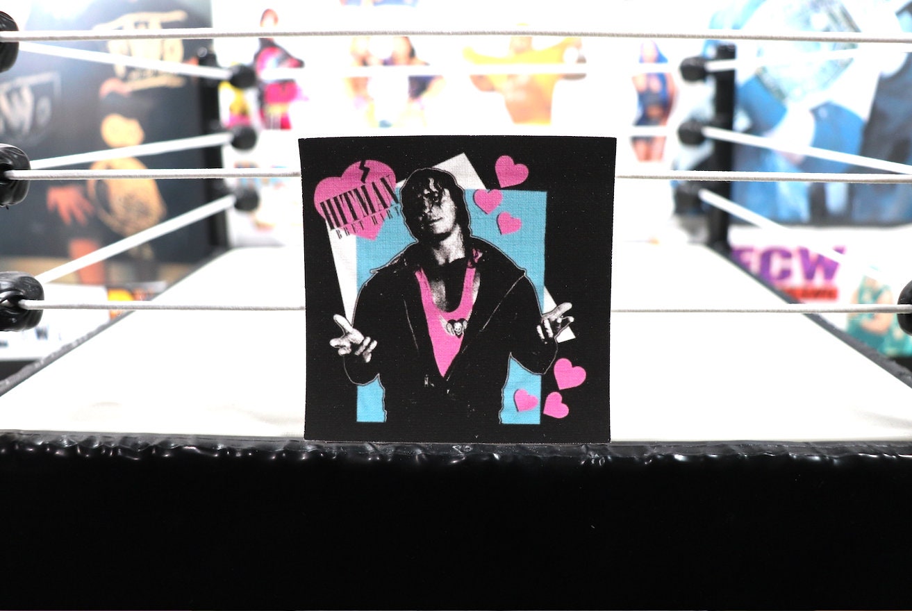 Bret Hitman Hart 90s Iron On Patch