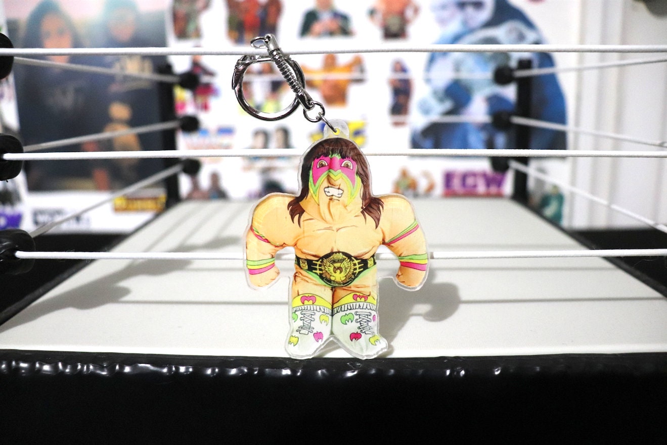 Ultimate Warrior Buddy KeyChain [Randy Savage - Ultimate Warrior - Ric Flair -  KeyChains - Birthday Gift - Love - Valentines Day Gift]