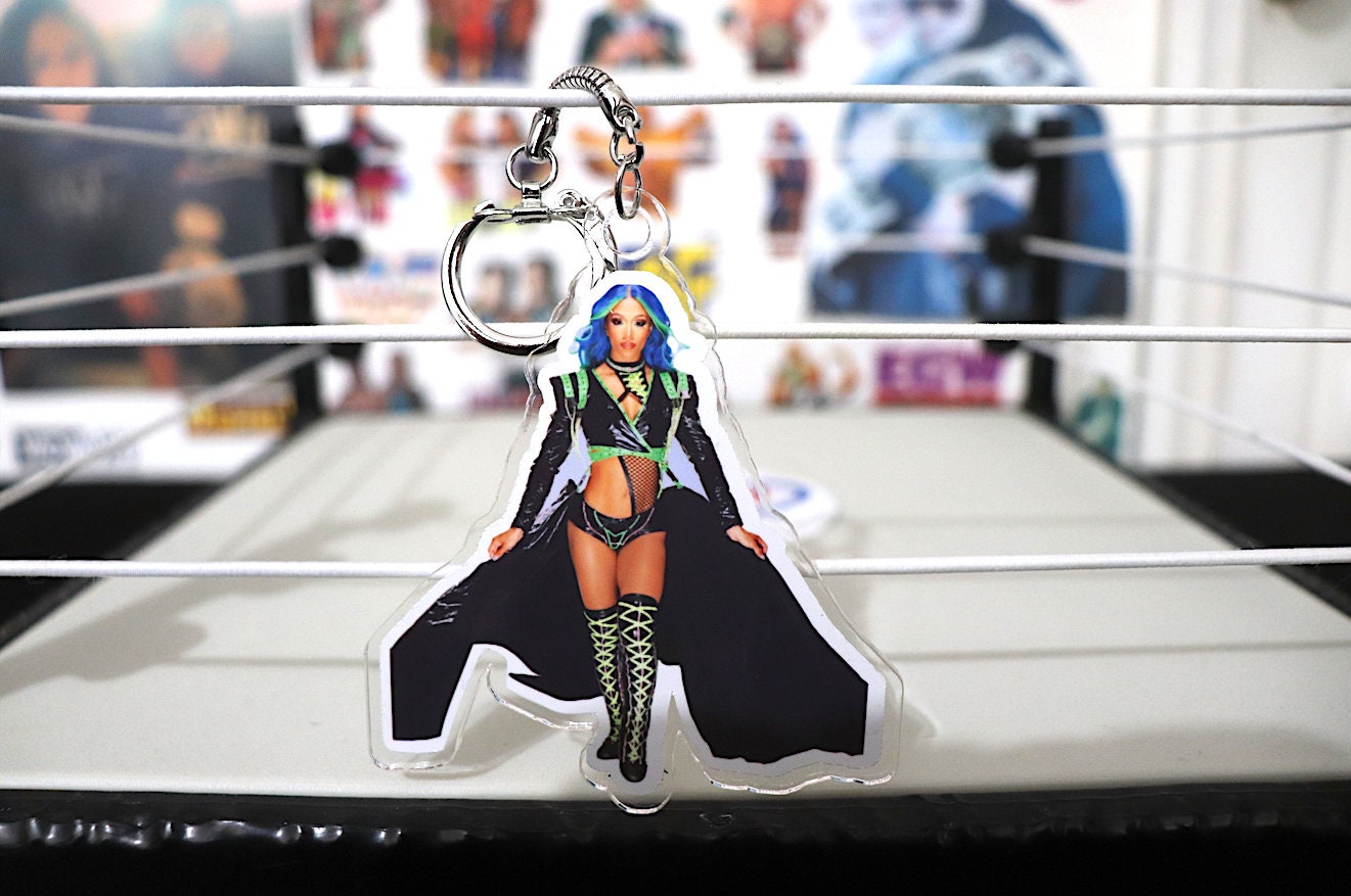 S@sh@ B@nks KeyChain [Wrestling - Hulk Hogan - Ric Flair - Bret Hart - KeyChain - Pop Culture - Gift]