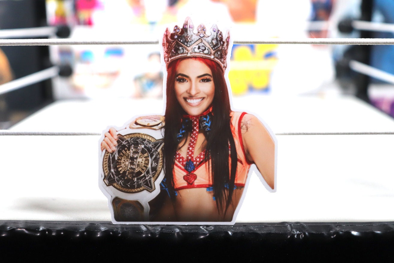 Zelina Vega Sticker 2 [Hulk Hogan - Randy Savage - Ric Flair - Stickers - Valentine's Day - Valentine - Love - Birthday - Gift - Decor]