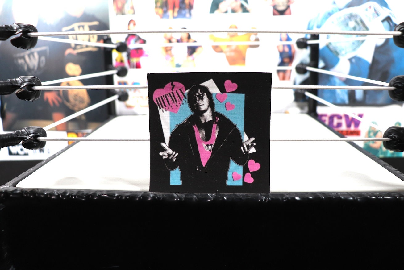 Bret Hitman Hart 90s Iron On Patch