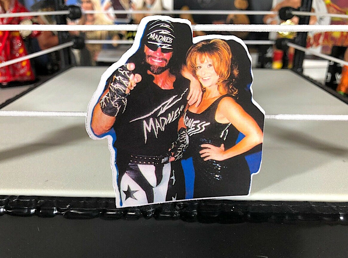 Macho Man Randy Savage & Miss Elizabeth Sticker No.3 [Hulk Hogan - Ric Flair - Ultimate Warrior - njpw]