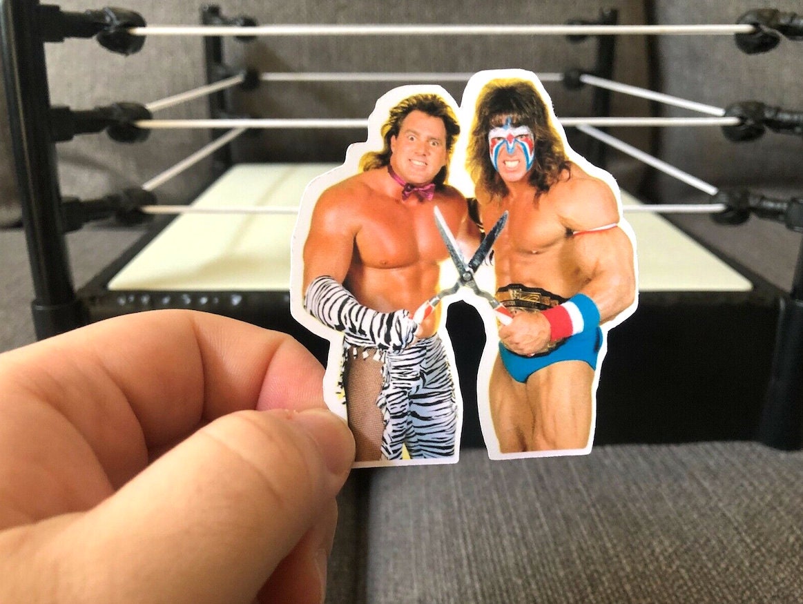 Ultimate Warrior & Brutus Beefcake Sticker [Hulk Hogan - Ric Flair - Ultimate Warrior - njpw]