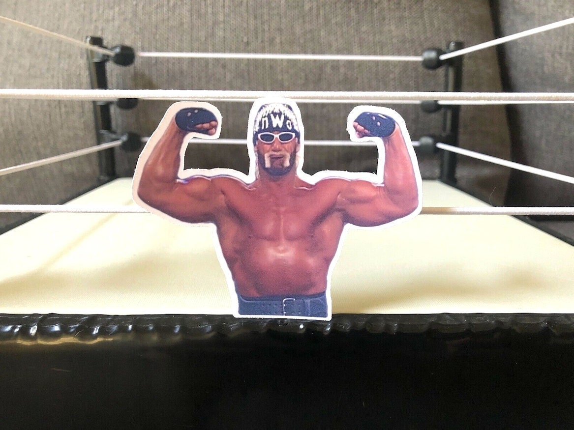 Hulk Hogan "Flexing" Sticker