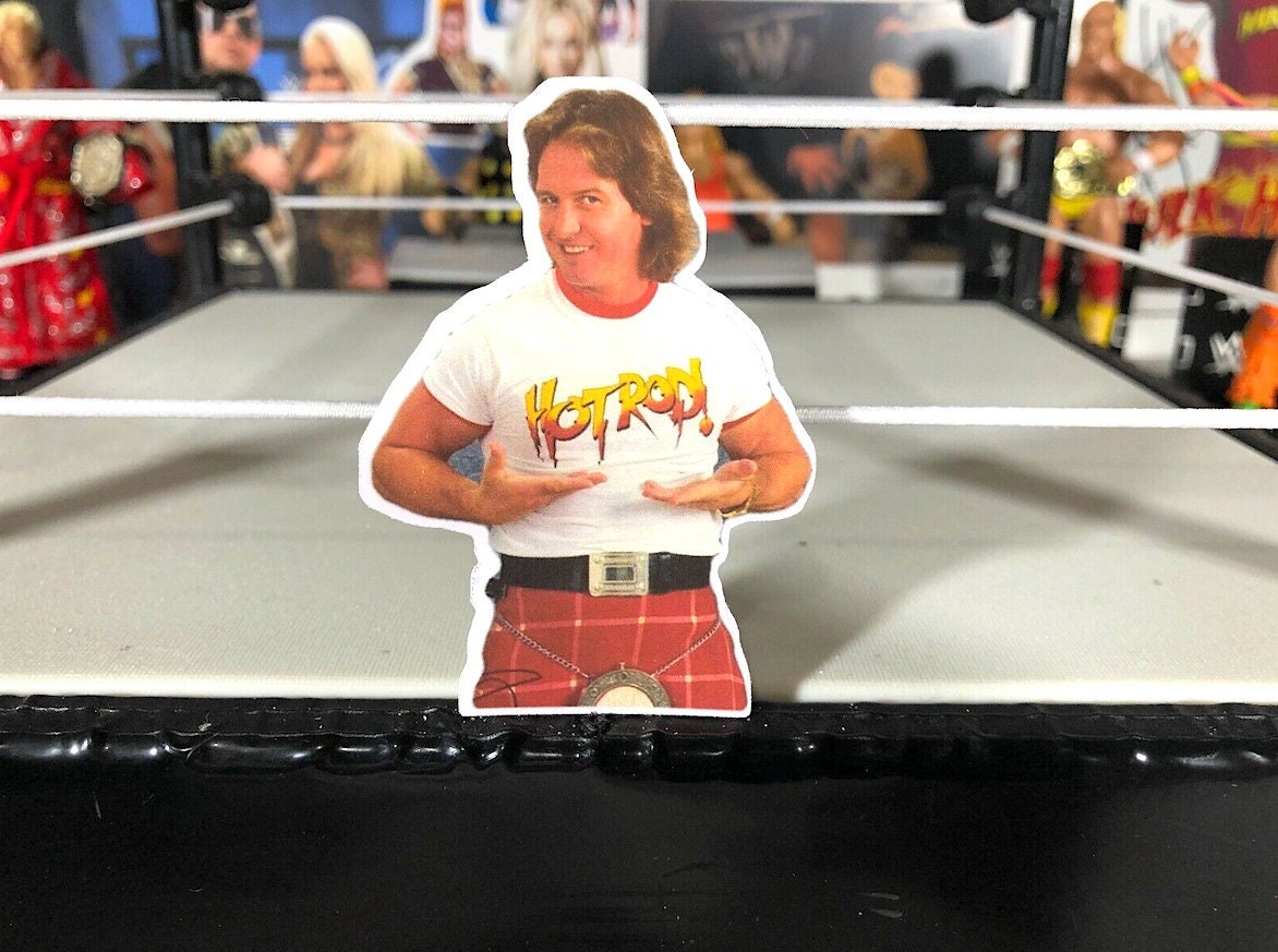 Rowdy Roddy Piper Sticker No.6 [Hot Rod - Wrestling - Ric Flair - Randy Savage - Ultimate Warrior - Hulk Hogan - Dusty Rhodes]