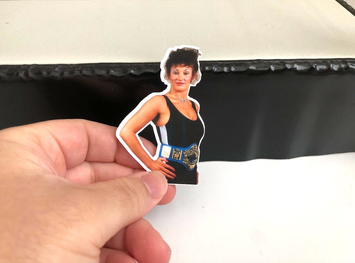 Sherri Martel Sticker 2 (Ted Dibiase - Hulk Hogan - Randy Savage - Ric Flair - Ultimate Warrior)