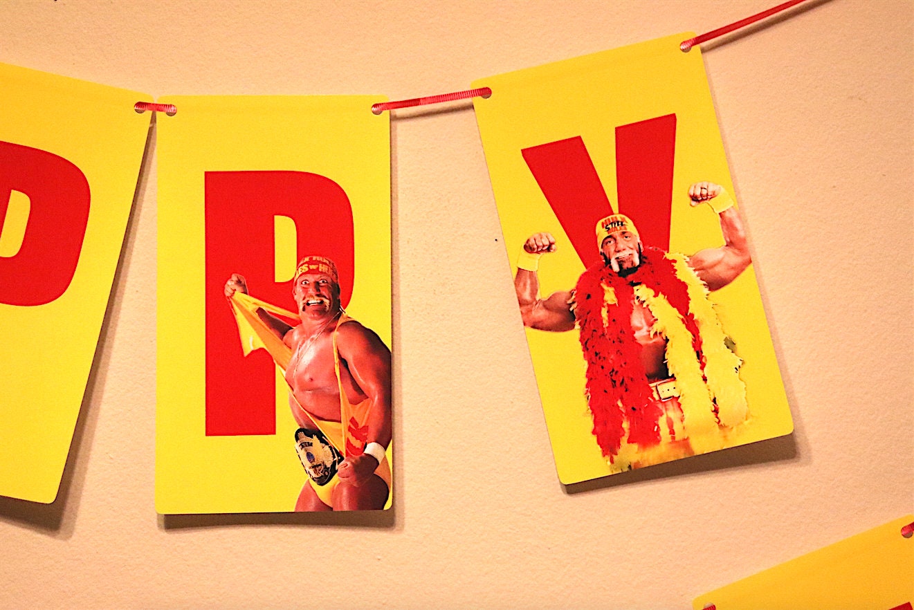 Hulk Hogan Happy Birthday Banner