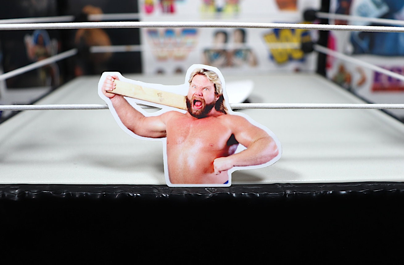 Hacksaw Jim Duggan Sticker [Wrestling, Ric Flair, Randy Savage, Ultimate Warrior, Pop Culture, Icons]