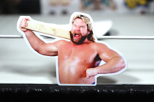 Hacksaw Jim Duggan Sticker [Wrestling, Ric Flair, Randy Savage, Ultimate Warrior, Pop Culture, Icons]