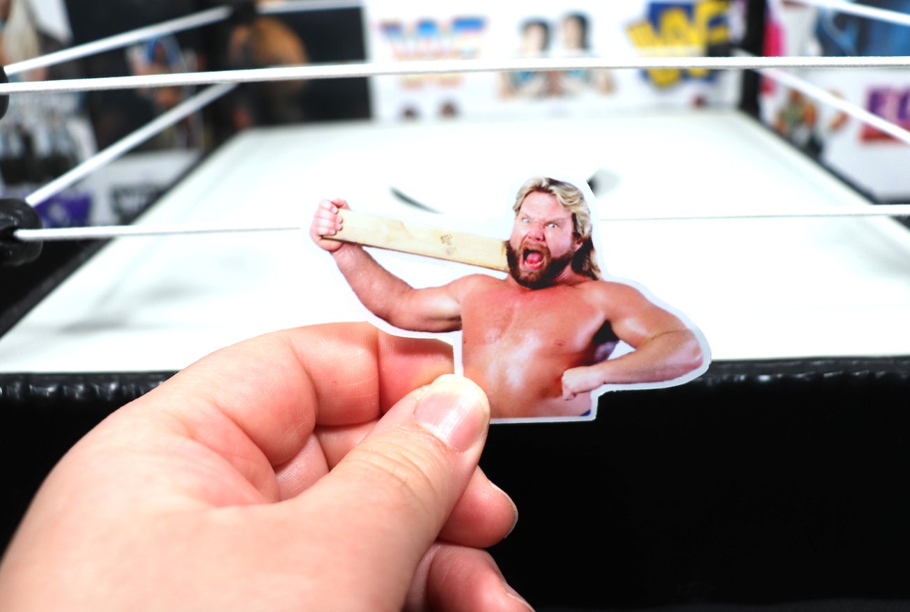 Hacksaw Jim Duggan Sticker [Wrestling, Ric Flair, Randy Savage, Ultimate Warrior, Pop Culture, Icons]