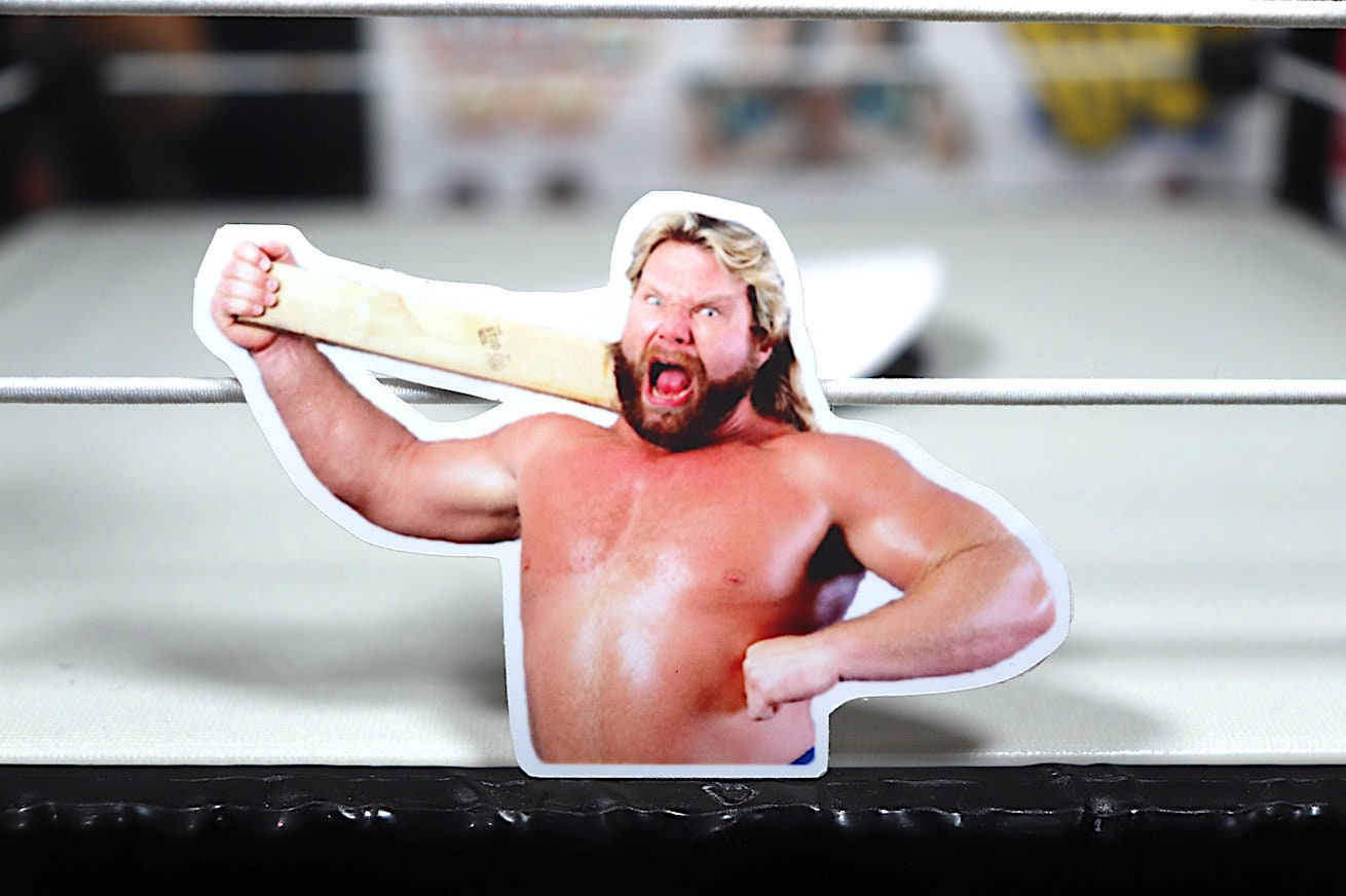 Hacksaw Jim Duggan Sticker [Wrestling, Ric Flair, Randy Savage, Ultimate Warrior, Pop Culture, Icons]