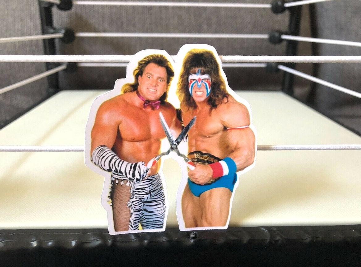 Ultimate Warrior & Brutus Beefcake Sticker [Hulk Hogan - Ric Flair - Ultimate Warrior - njpw]