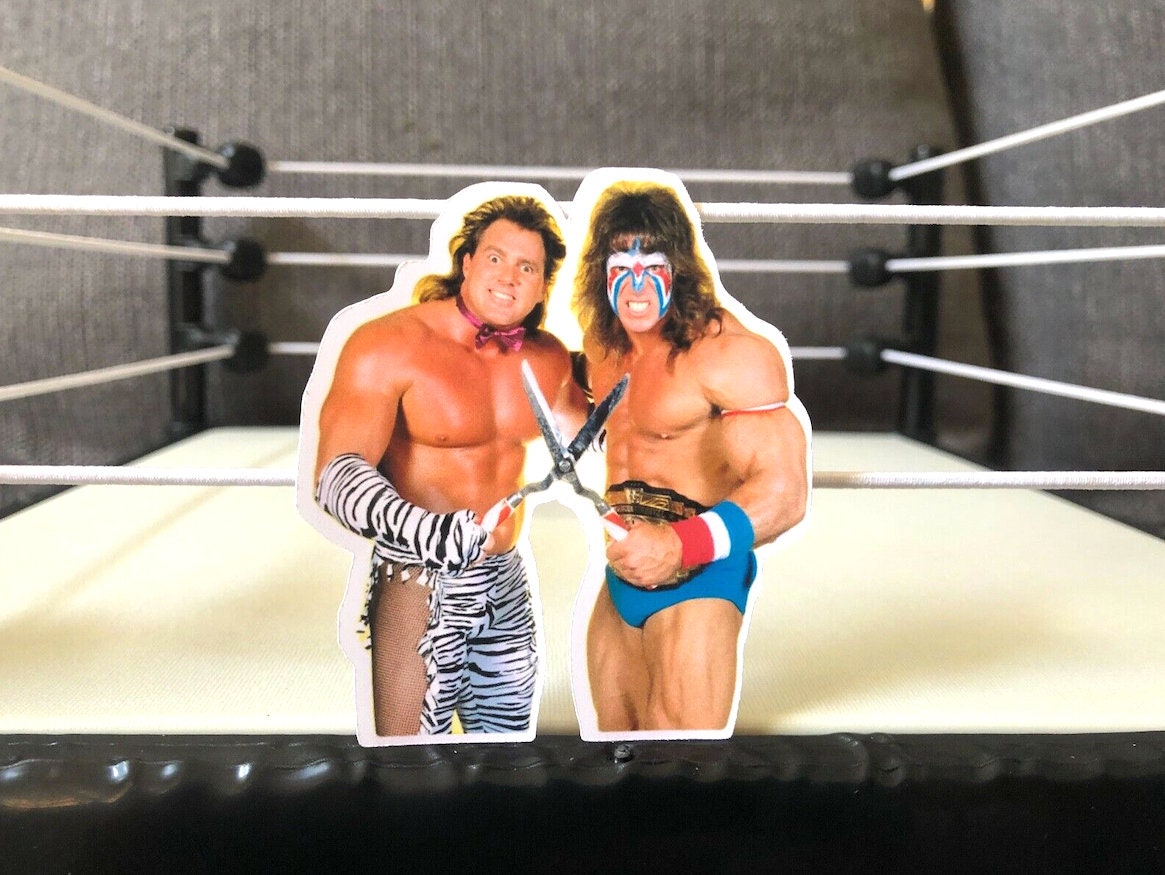 Ultimate Warrior & Brutus Beefcake Sticker [Hulk Hogan - Ric Flair - Ultimate Warrior - njpw]