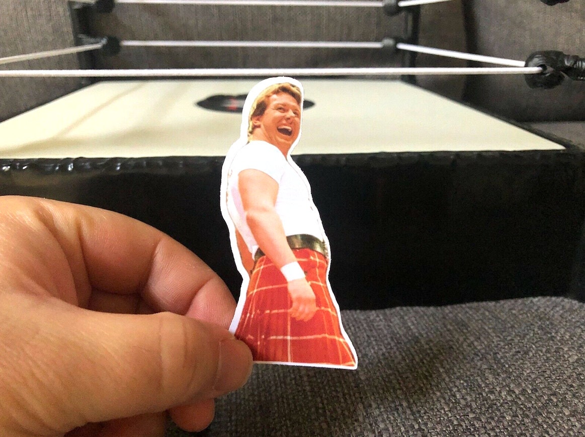 Rowdy Roddy Piper Sticker No.5 [Hot Rod - Wrestling - Ric Flair - Randy Savage - Ultimate Warrior - Hulk Hogan - Dusty Rhodes]