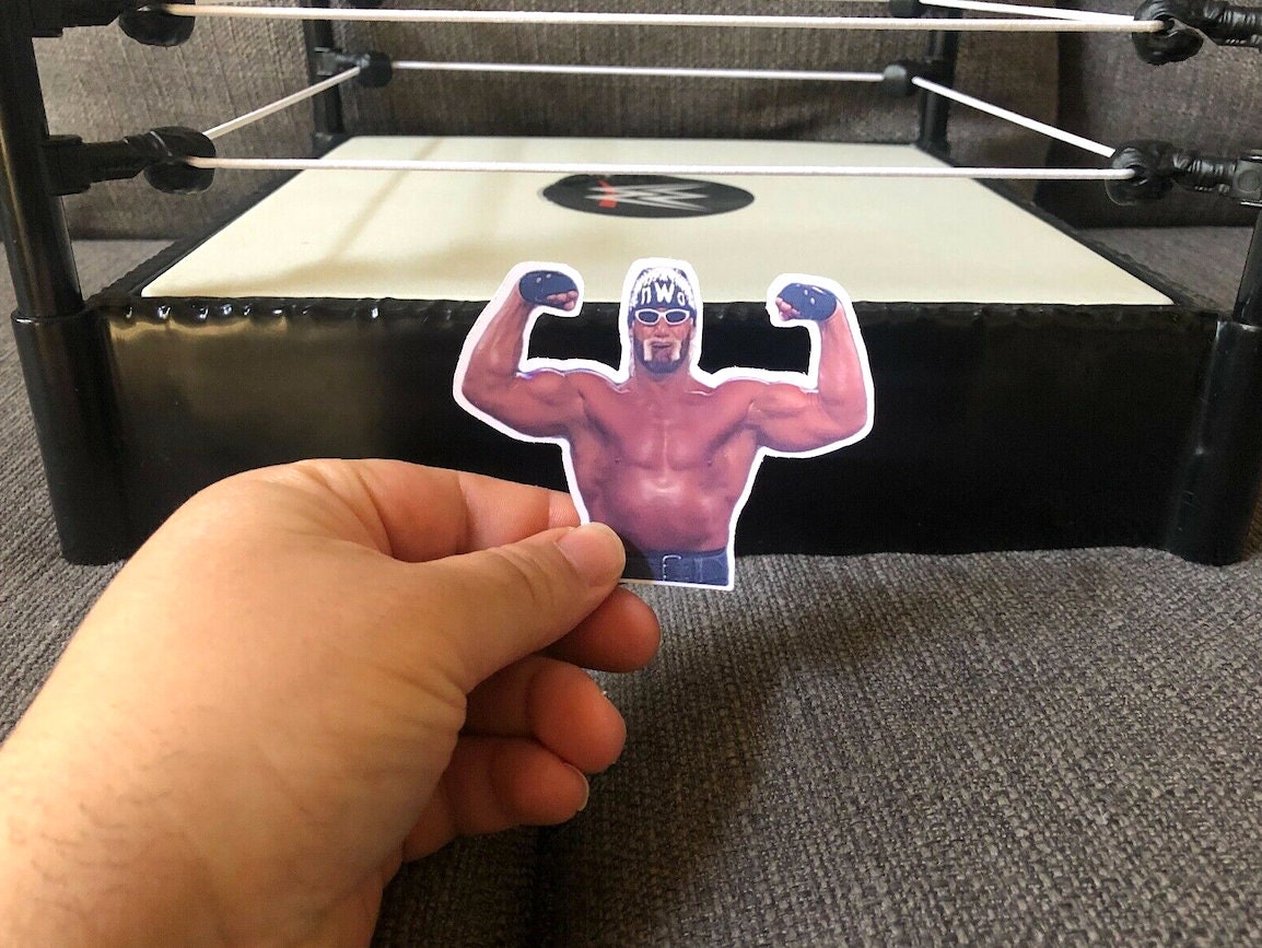 Hulk Hogan "Flexing" Sticker