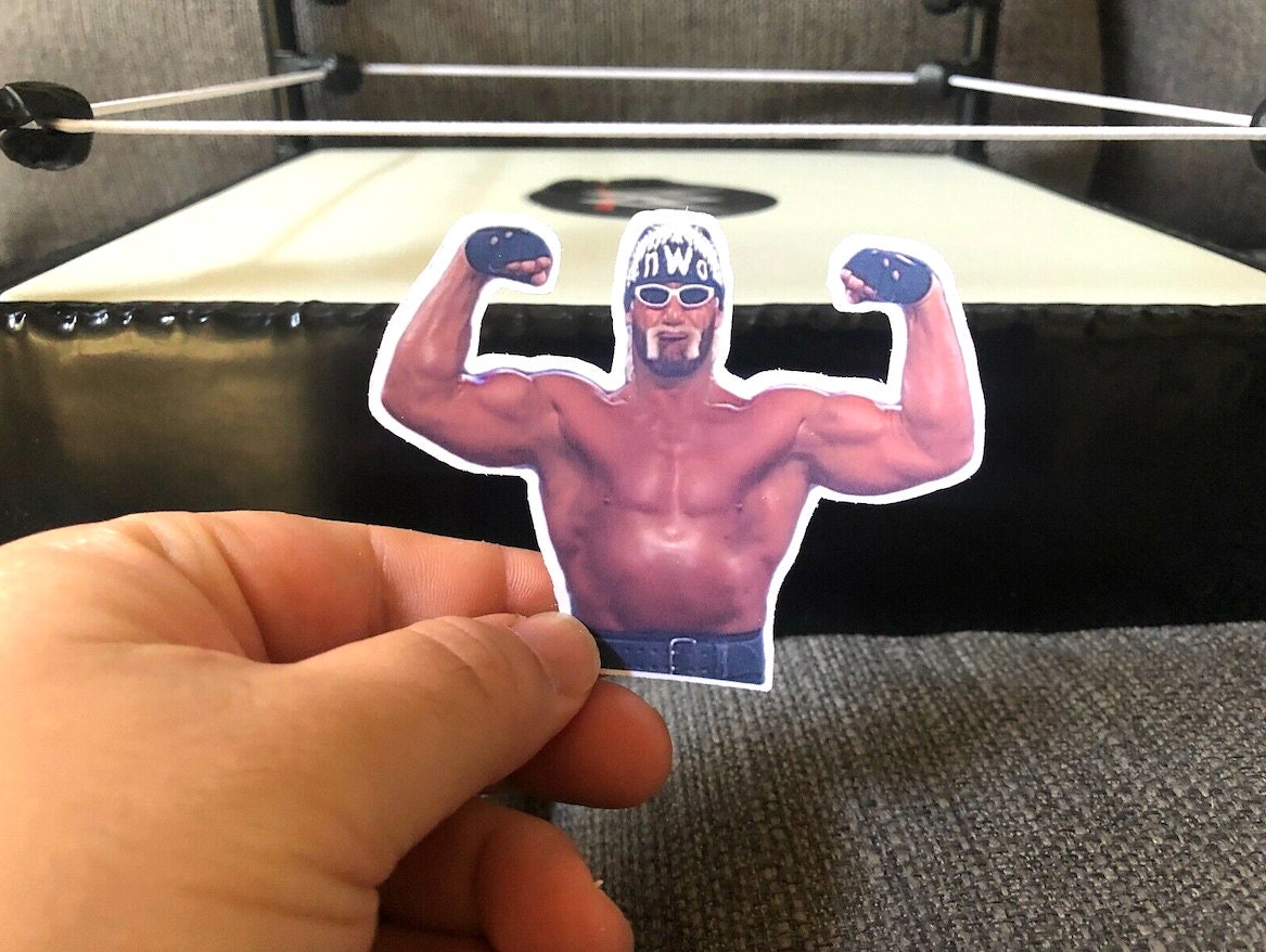 Hulk Hogan "Flexing" Sticker