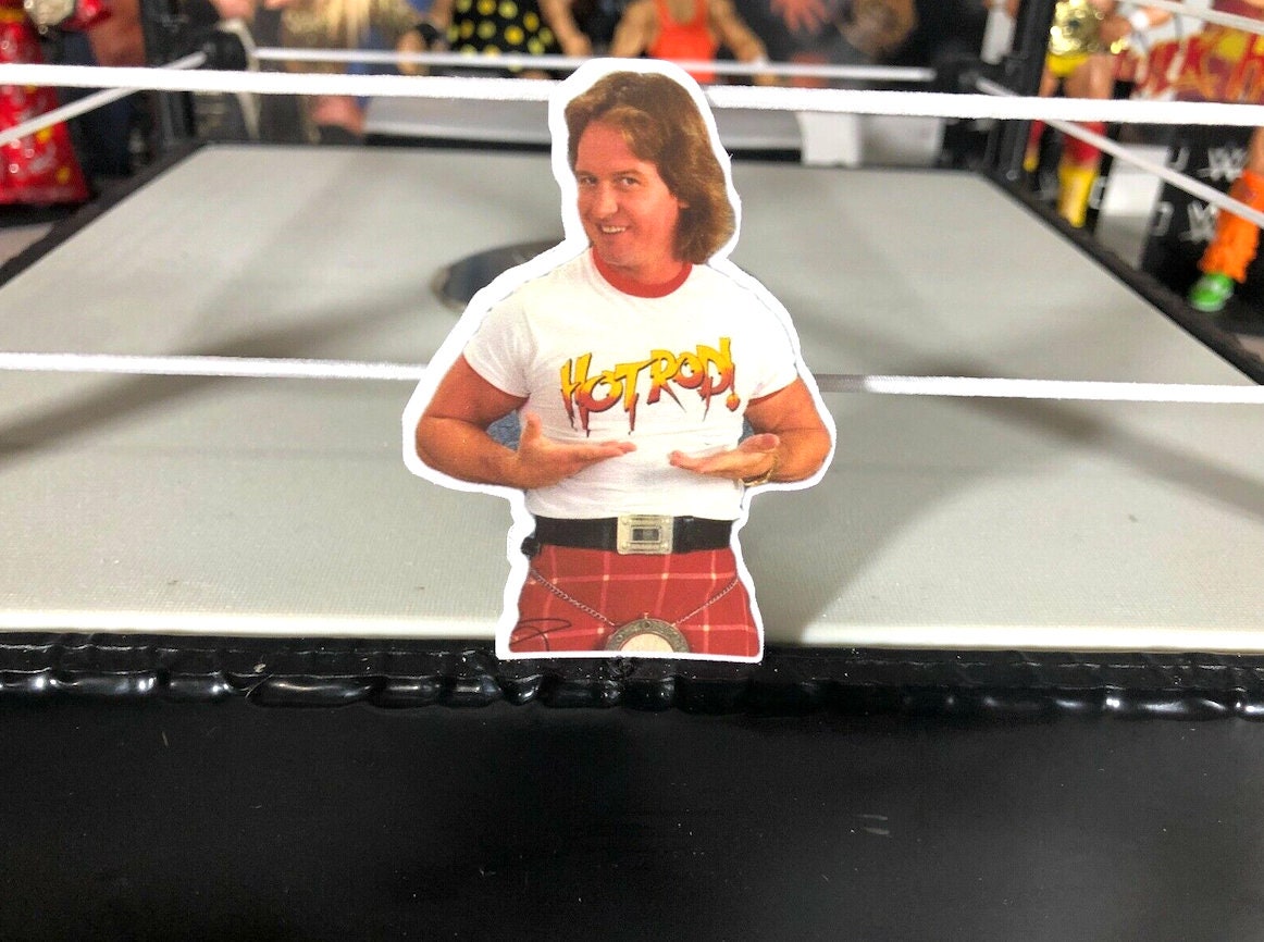 Rowdy Roddy Piper Sticker No.6 [Hot Rod - Wrestling - Ric Flair - Randy Savage - Ultimate Warrior - Hulk Hogan - Dusty Rhodes]