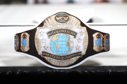 VVcVV W0rld Title Sticker 3 [Ric Flair - Hulk Hogan - Randy Savage - Scott Hall - Bret Hart - Ultimate Warrior - Kevin Nash]