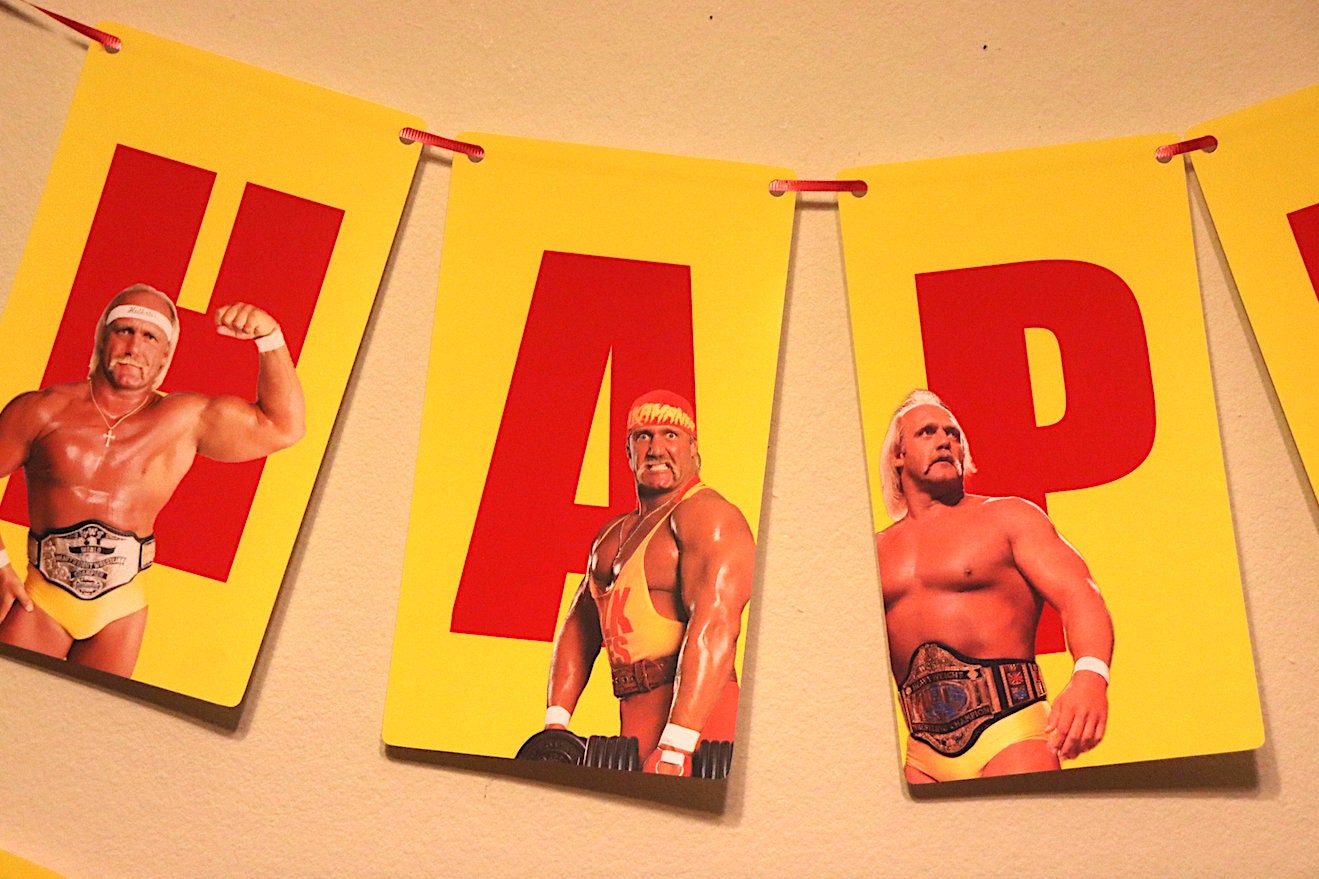 Hulk Hogan Happy Birthday Banner