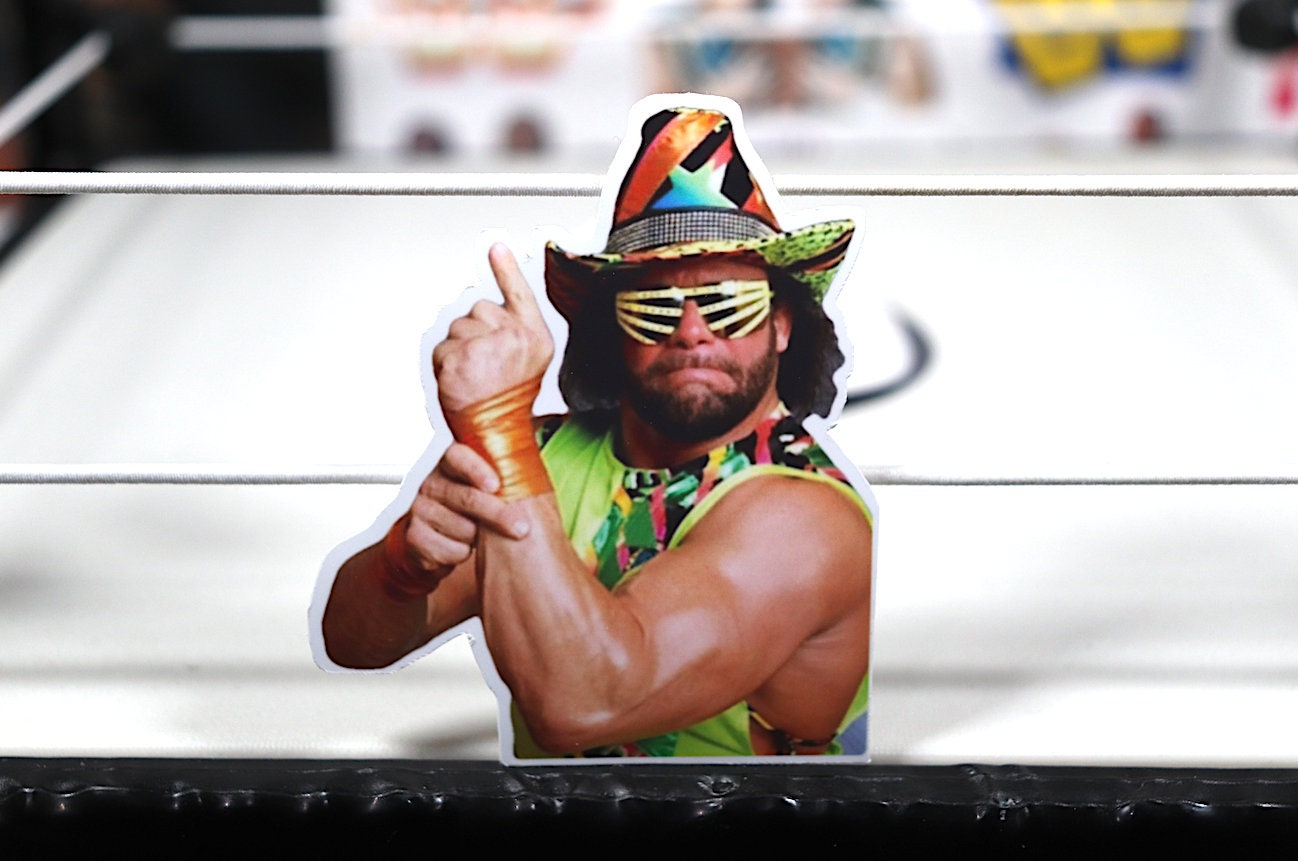 Macho Man Randy Savage "Bad Macho" Sticker {Vintage - Retro - Hulk Hogan - Ric Flair - Pop Culture - 90s - 80s}