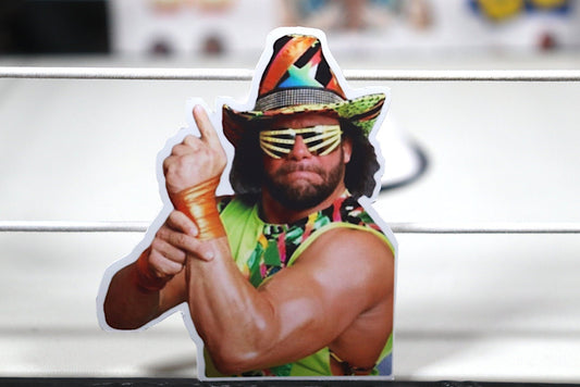 Macho Man Randy Savage "Bad Macho" Sticker {Vintage - Retro - Hulk Hogan - Ric Flair - Pop Culture - 90s - 80s}