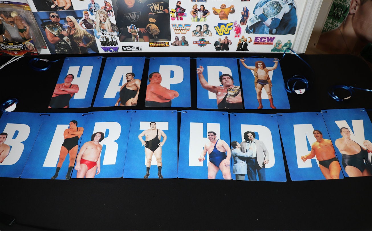 Andre The Giant Happy Birthday Banner