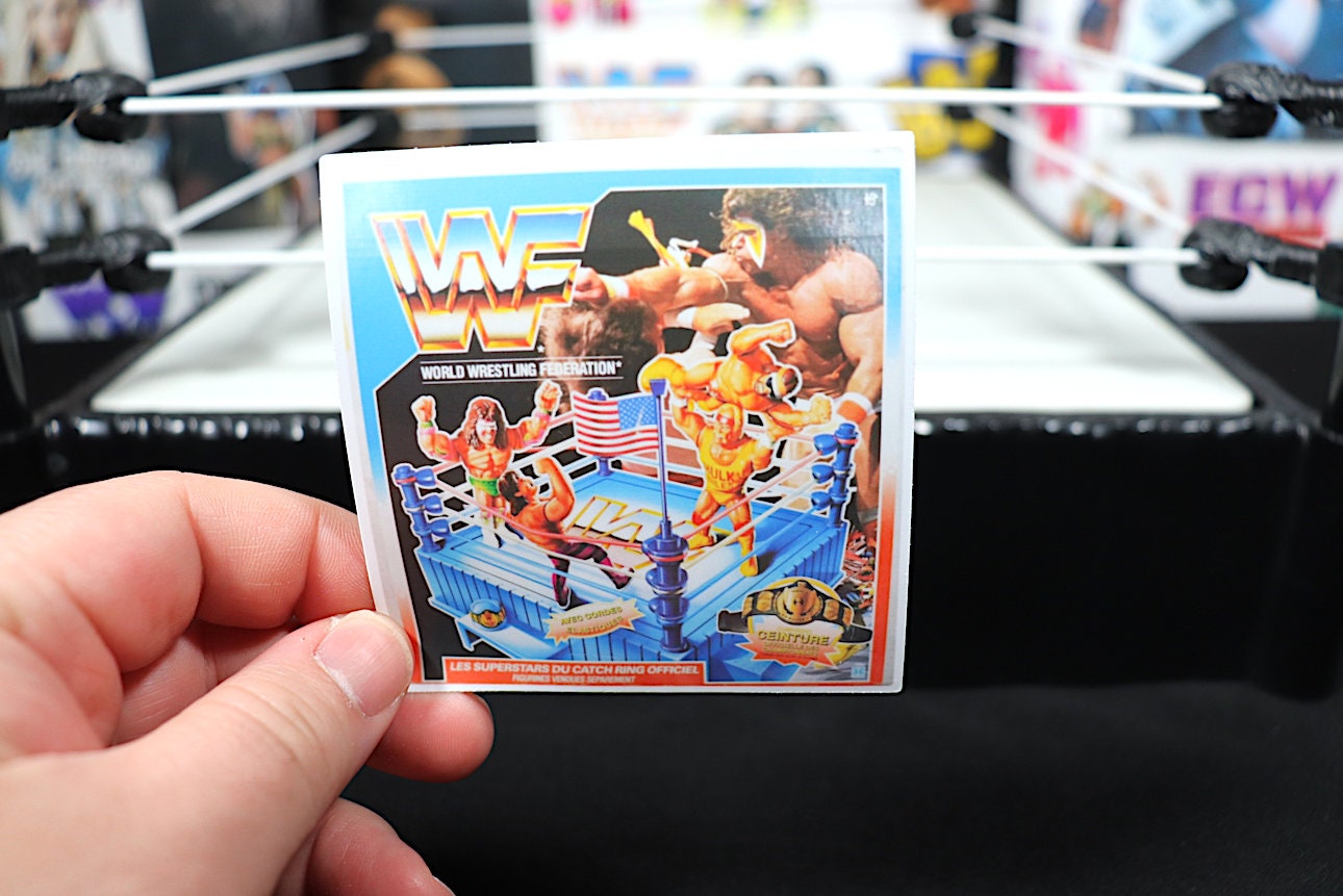 VV VV F H@sbr0 Ring Box Sticker (Wrestling - Retro - Stickers - Toys - Hulk Hogan - Ric Flair - Randy Savage - Bret Hart - Nostalgia)