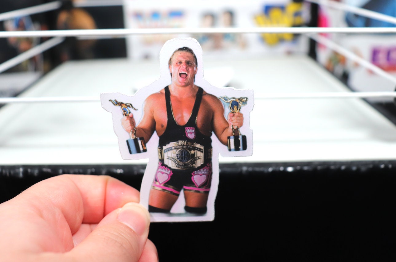 Owen Sticker 3 [Hulk Hogan - Ric Flair - Randy Savage - Ultimate Warrior - Macho Man - Bret Hart - Canada]