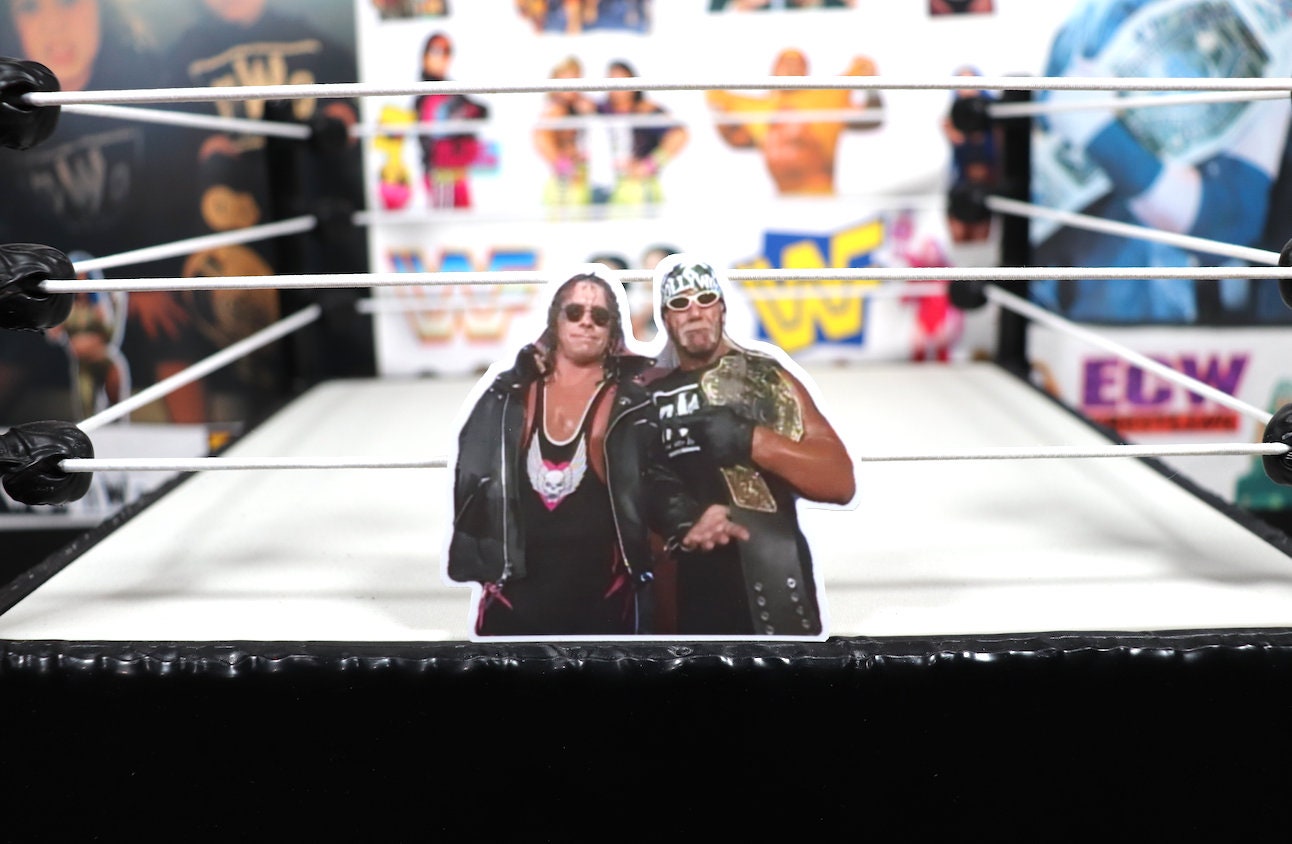 Bret Hart & Hulk Hogan Sticker