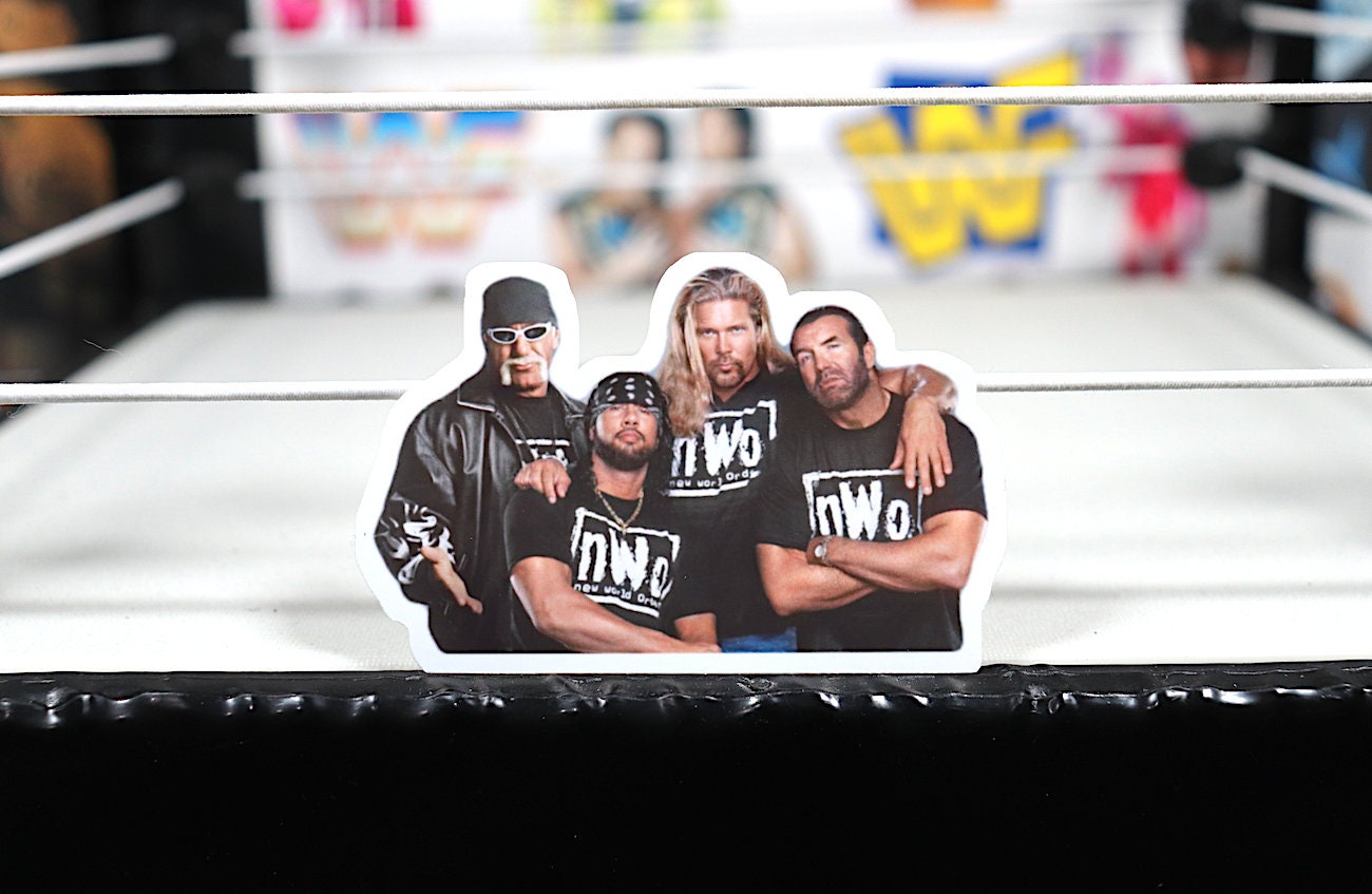 Nvv0 Sticker No.11 (Hulk Hogan - Scott Hall - Kevin Nash - Mr Perfect - Curt Hennig - Scott Steiner - Ric Flair - Randy Savage - Macho Man)