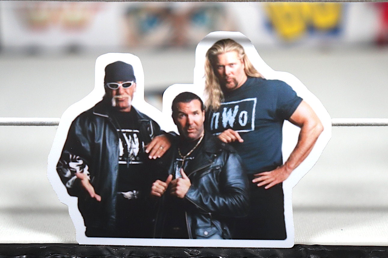 Nvv0 Sticker No.12 (Hulk Hogan - Scott Hall - Kevin Nash - Mr Perfect - Curt Hennig - Scott Steiner - Ric Flair - Randy Savage - Macho Man)