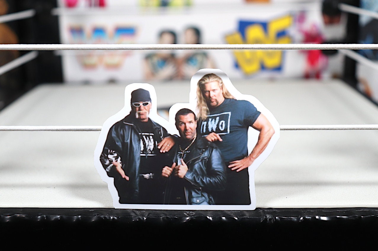 Nvv0 Sticker No.12 (Hulk Hogan - Scott Hall - Kevin Nash - Mr Perfect - Curt Hennig - Scott Steiner - Ric Flair - Randy Savage - Macho Man)