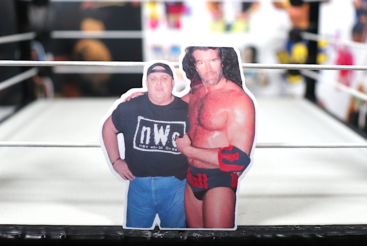 Scott Hall & Dusty Rhodes Sticker 2 (Wrestling - Kevin Nash - Curt Hennig - Scott Steiner - Ric Flair - Randy Savage - Macho Man - Stickers)