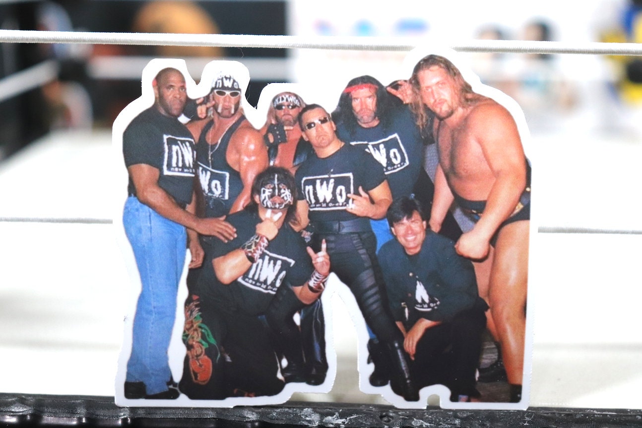 Nvv0 Sticker No.13 (Hulk Hogan - Scott Hall - Kevin Nash - Mr Perfect - Curt Hennig - Scott Steiner - Ric Flair - Randy Savage - Macho Man)