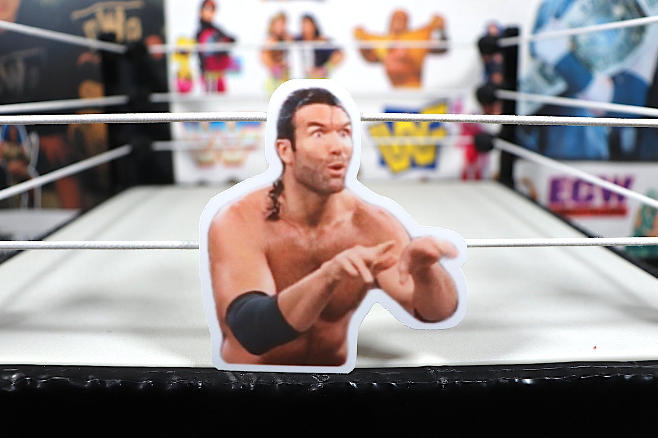 Scott Hall "Spooky Fingers" Sticker [Ric Flair -  Hulk Hogan - Randy Savage - Ultimate Warrior - Kevin Nash]