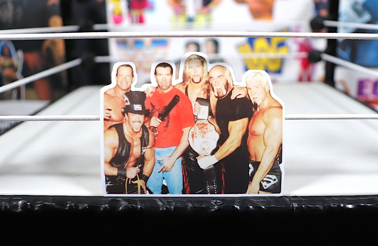 Nvv0 Sticker No.10 (Hulk Hogan - Scott Hall - Kevin Nash - Mr Perfect - Curt Hennig - Scott Steiner - Ric Flair - Randy Savage - Macho Man)