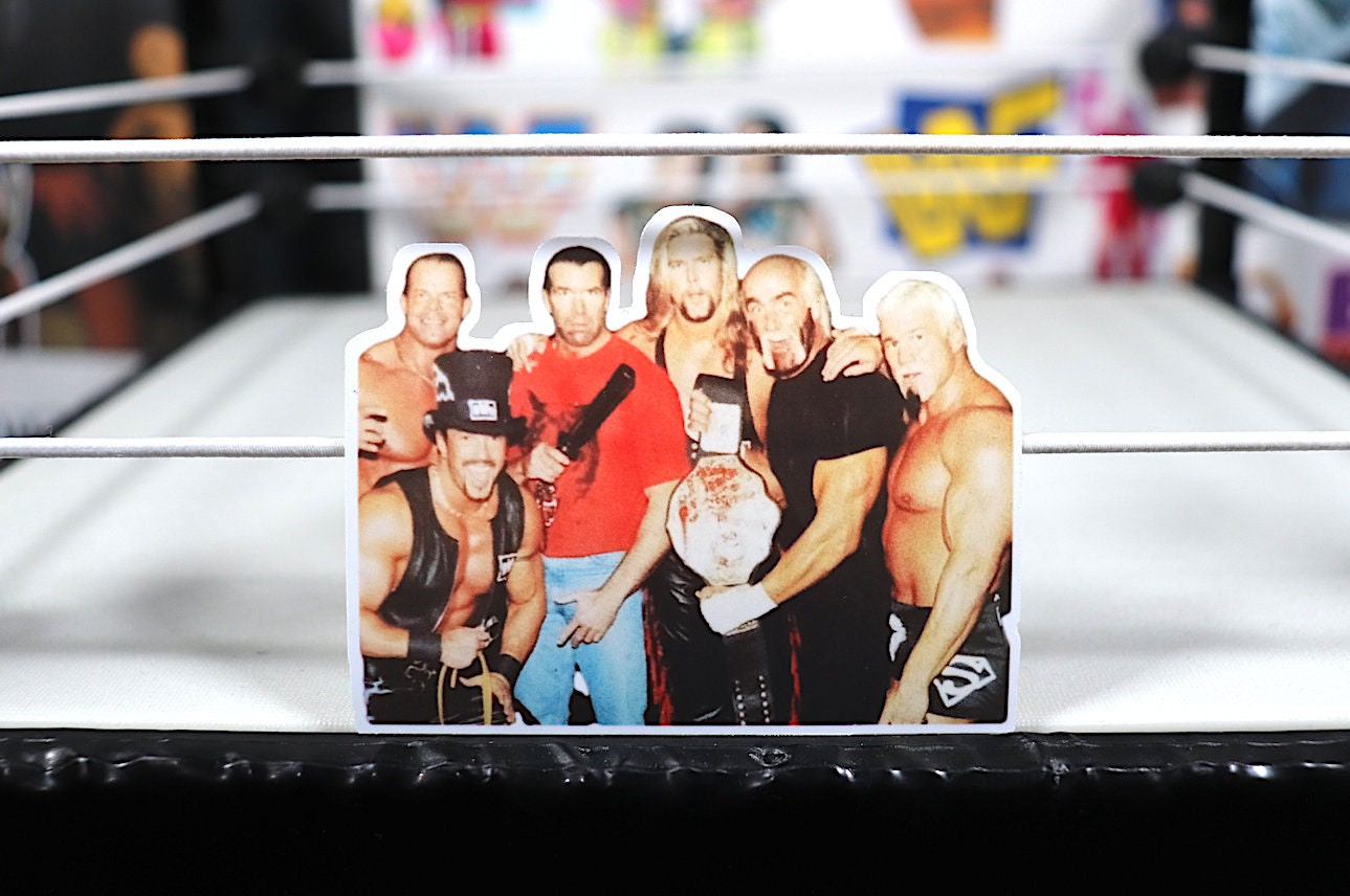 Nvv0 Sticker No.10 (Hulk Hogan - Scott Hall - Kevin Nash - Mr Perfect - Curt Hennig - Scott Steiner - Ric Flair - Randy Savage - Macho Man)