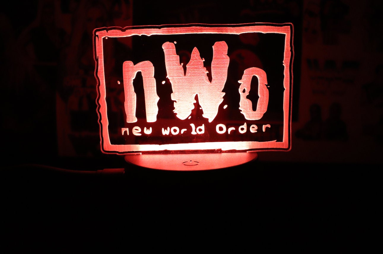 Nvv0 LED Light [Hulk Hogan - Scott Hall - Kevin Nash - Macho Man - Wrestling - Randy Savage - Birthday - Gift - Home Decor - Lamp]