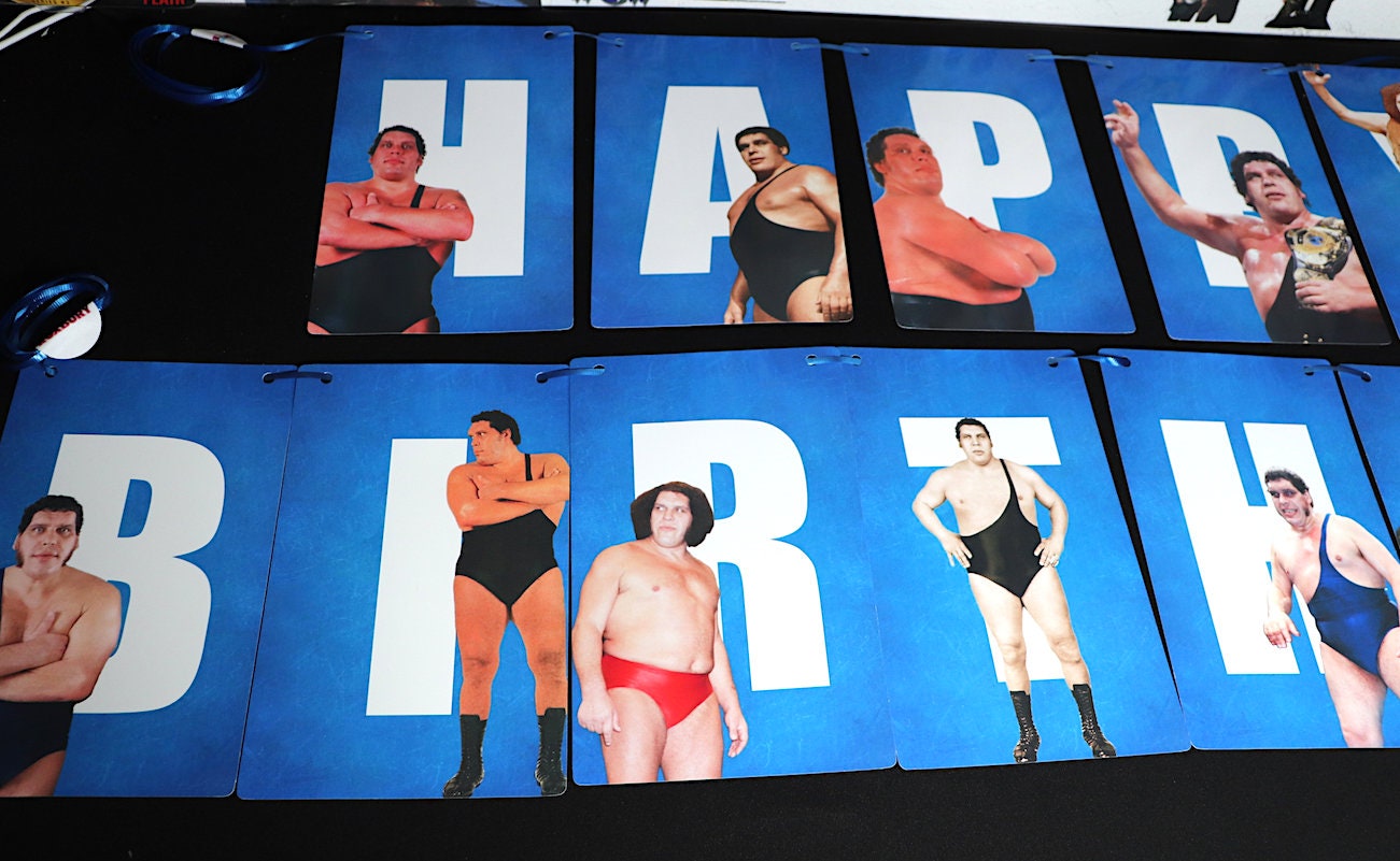 Andre The Giant Happy Birthday Banner