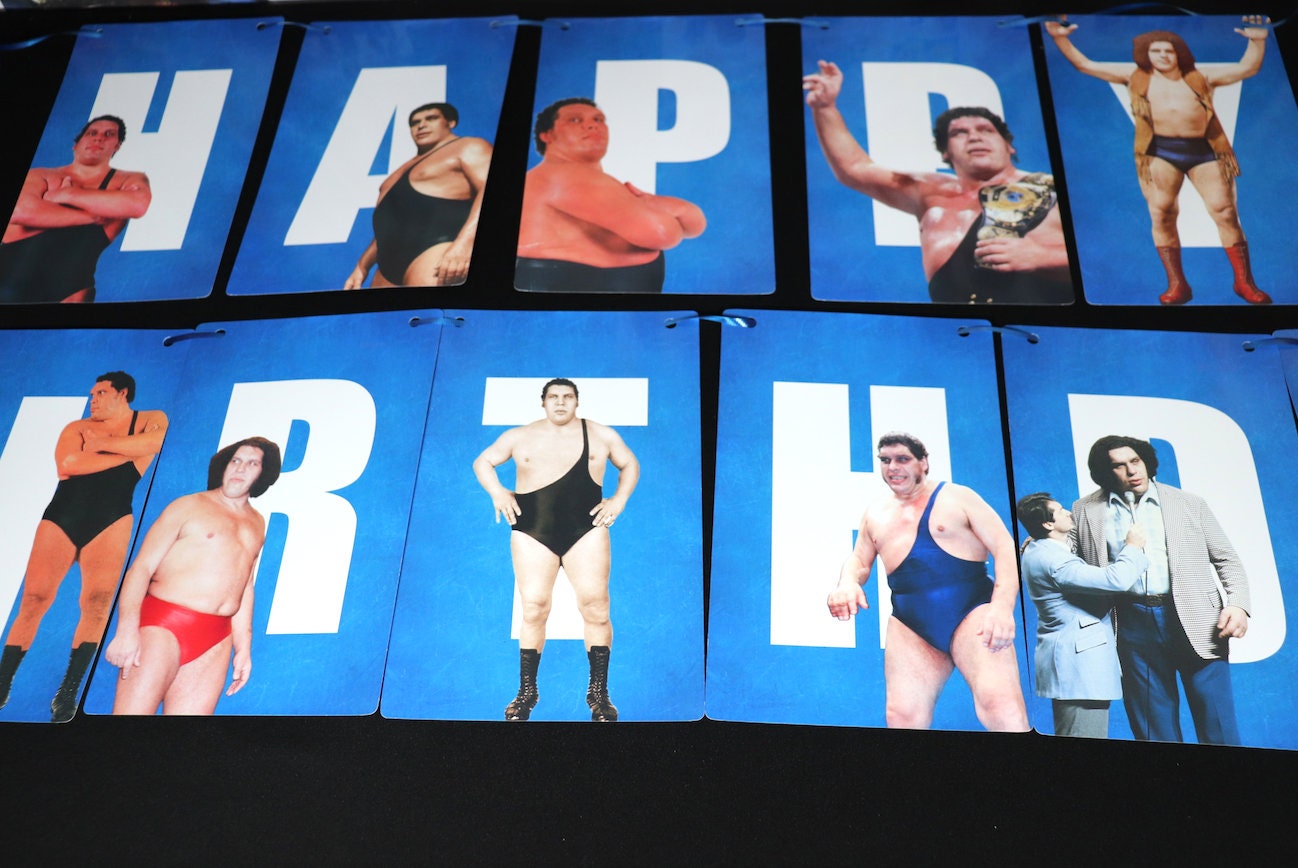 Andre The Giant Happy Birthday Banner