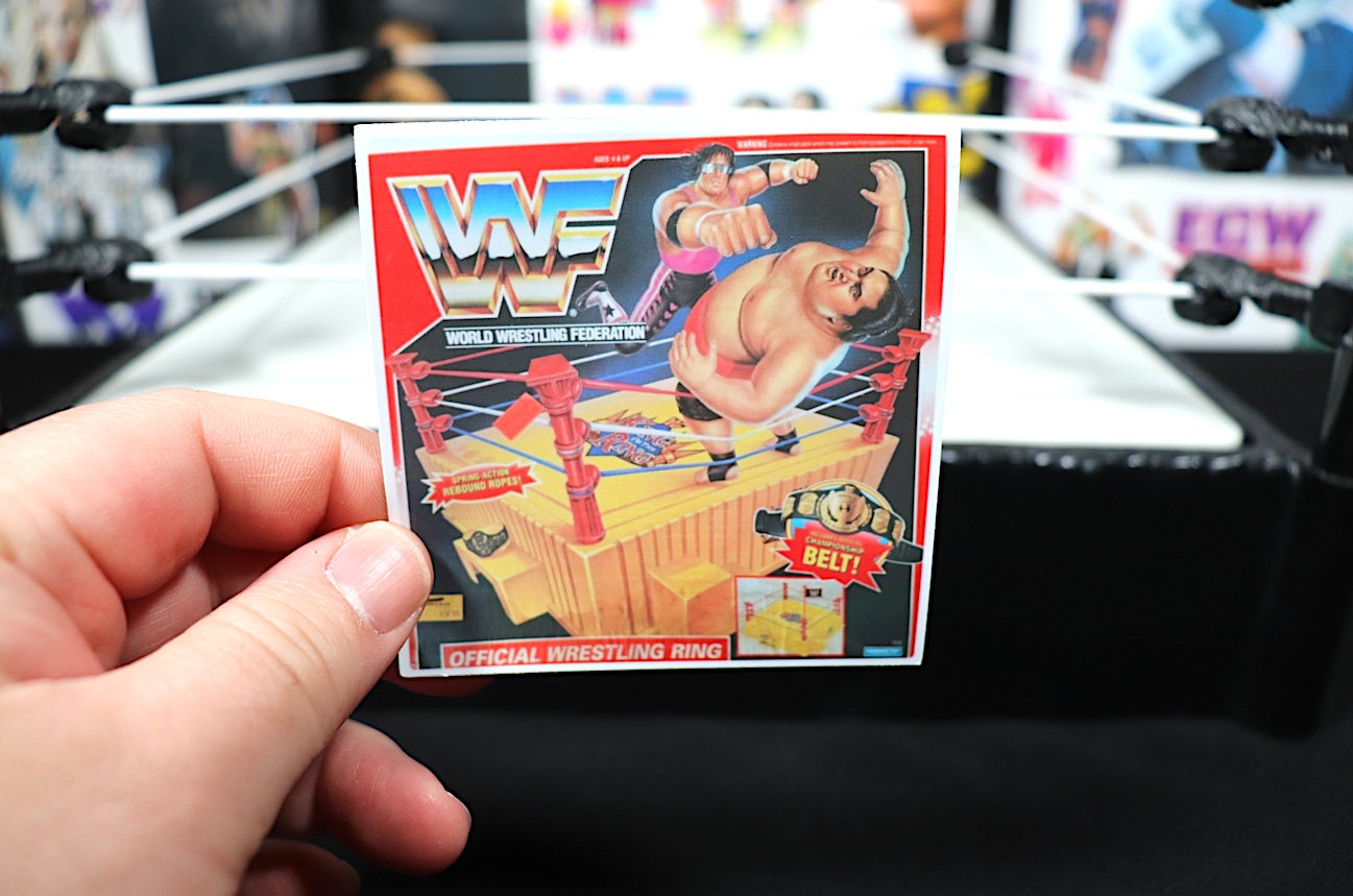 VV VV F H@sbr0 Ring Box Sticker V.2 (Wrestling - Retro - Stickers - Toys - Hulk Hogan - Ric Flair - Randy Savage - Bret Hart - Nostalgia)